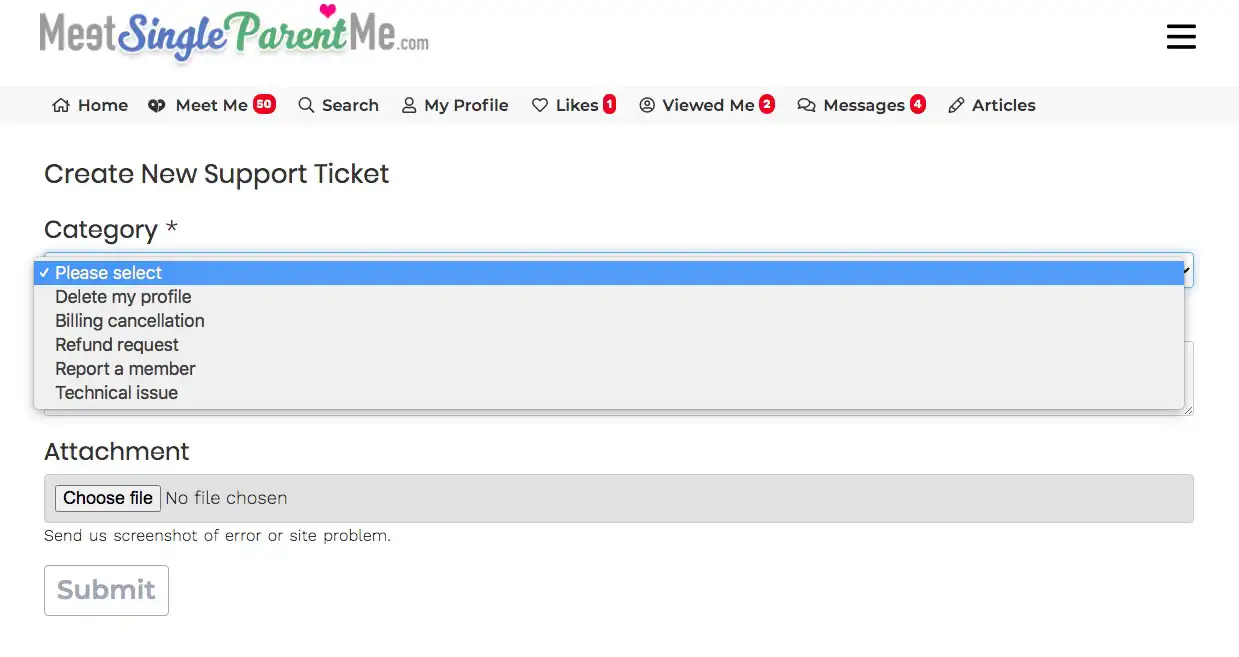 MeetSingleParentMe Customer Support