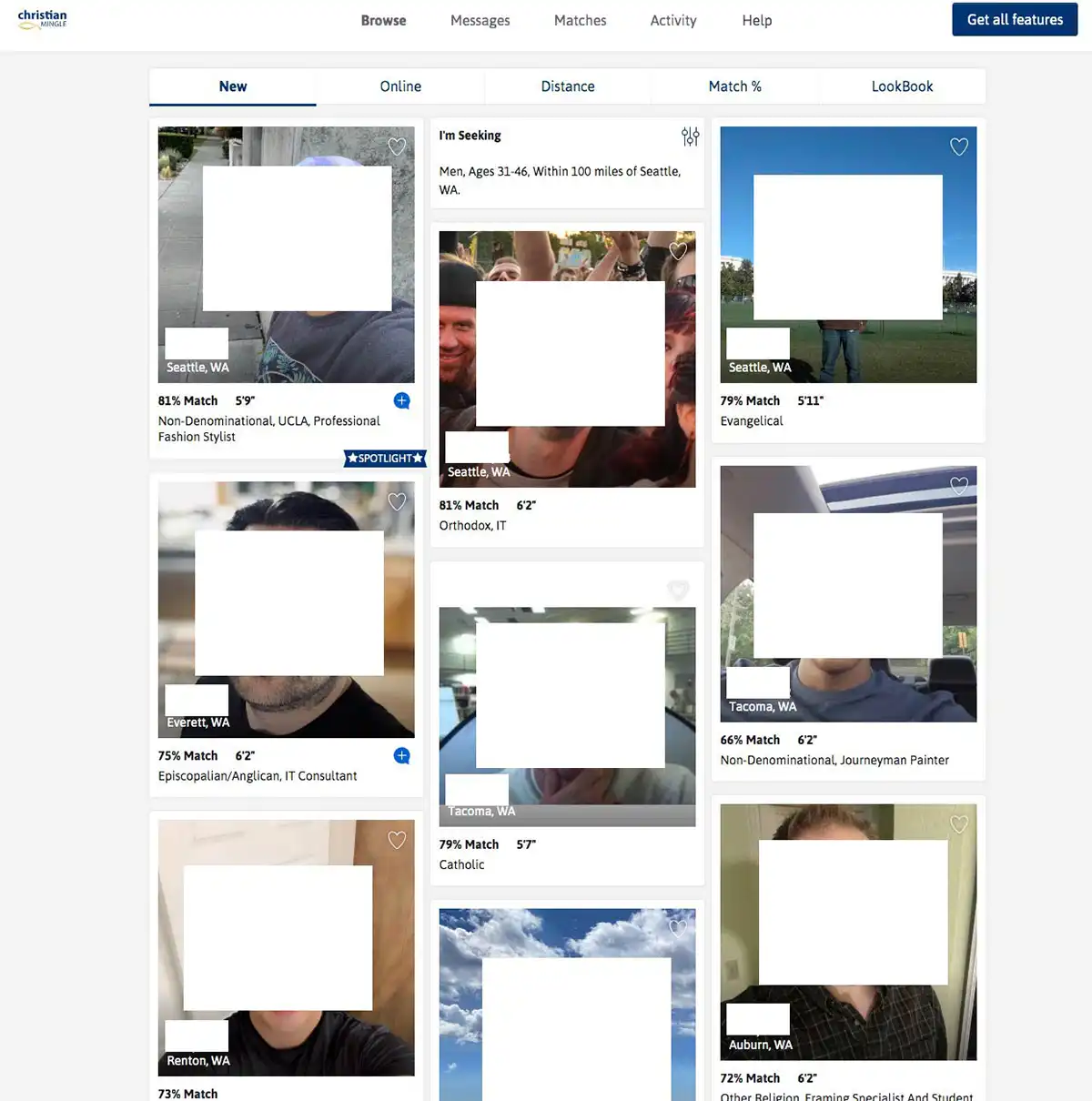Christian dating profiles